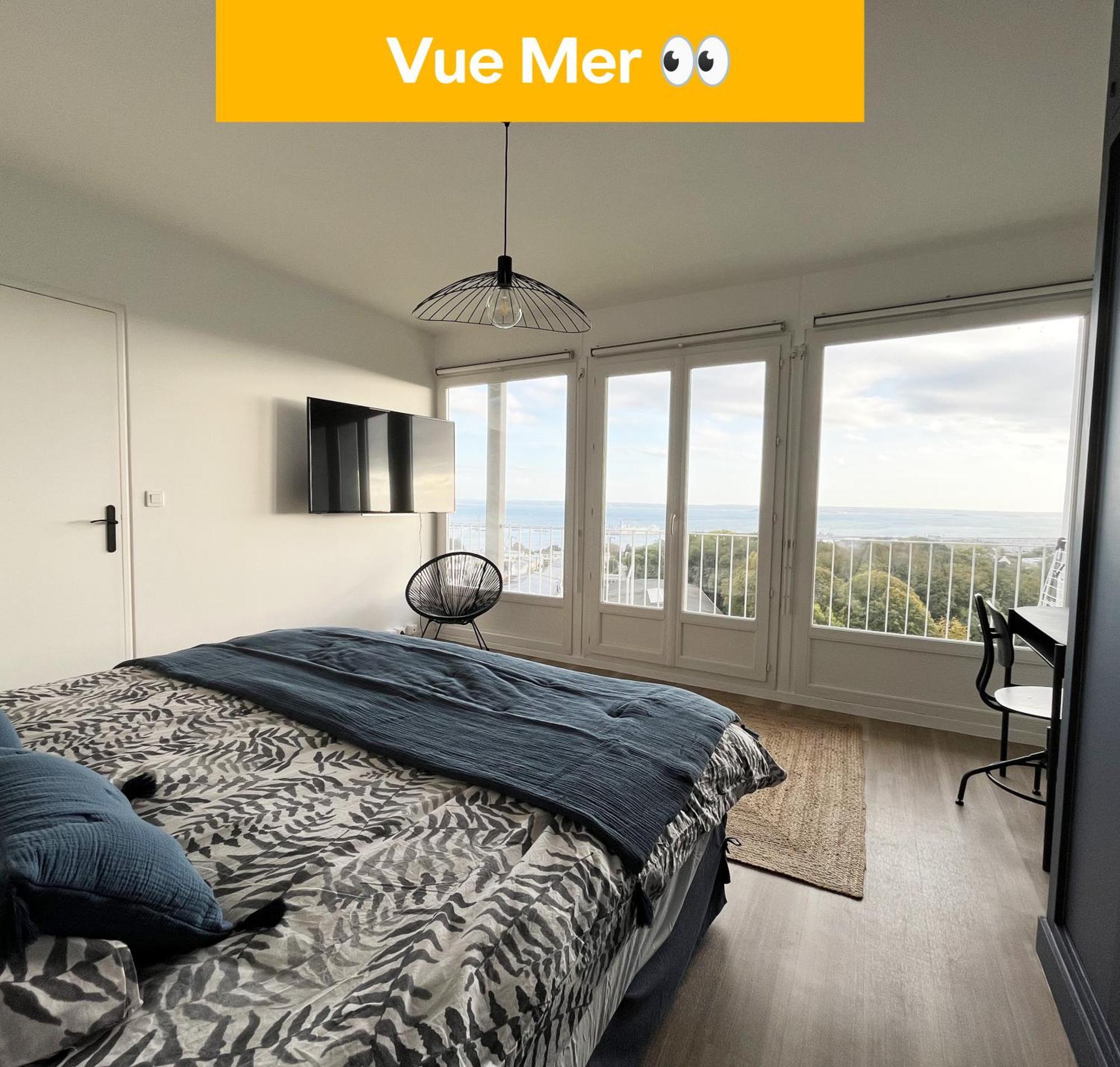 Nouveau! Appartement Vue Mer 180° Et Place Parking เบรสต์ ภายนอก รูปภาพ